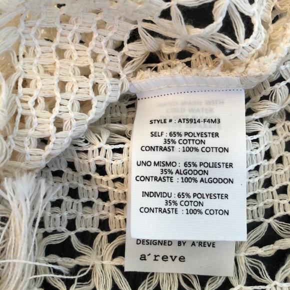 NWOT a’reve crochet top w/ fringe - Picture 4 of 6